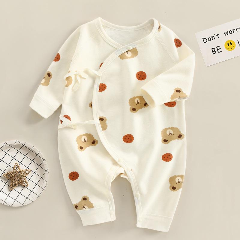 Newborn Baby Jumpsuit - Pure Cotton, Spring & Autumn, 0-6 Months, Base Layer & Crawling Rompers.