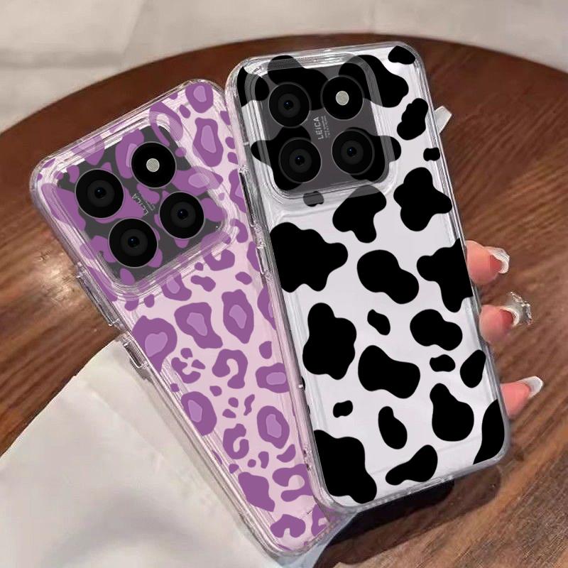 Leopard Print Phone Case For Xiaomi Redmi Note 15 Pro 4G Funda Redmi Note 14 13 Pro 5G Clear TPU Silicone Soft Cover