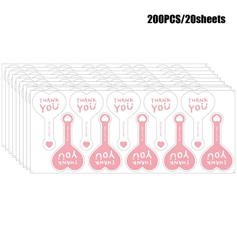 

200Pcs Handmade Thank You Stickers Black Pudding Baked Puff Design For Gift Wrapping Appreciation Notes Sealing Decorations