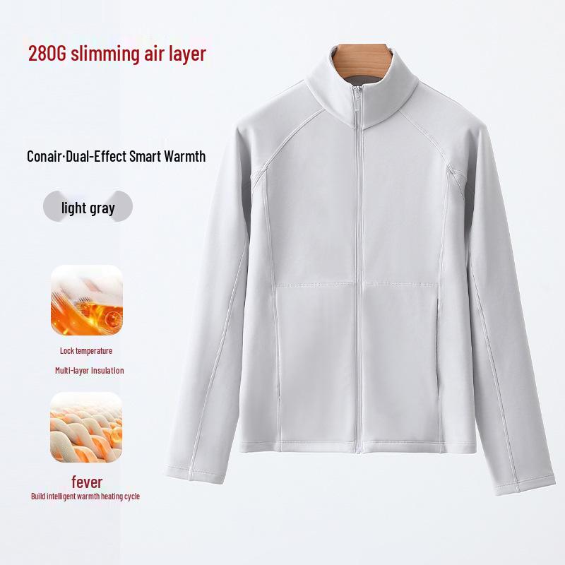 Lulu Women's Sand Wash Softshell Jacket: Brushed, Light Sport Long Sleeve with Stand Collar & Zipper for Autumn/Winter