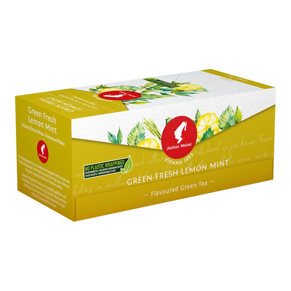 Julius Meinl Green Fresh Lemon Mint 25 Tea Bags
