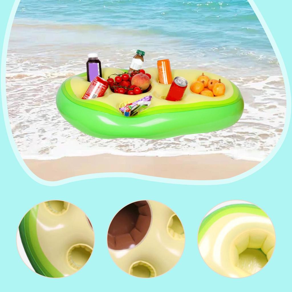 Inflatable Floating Drink Holder PVC Floating Bar for Beach Swimming Pool
