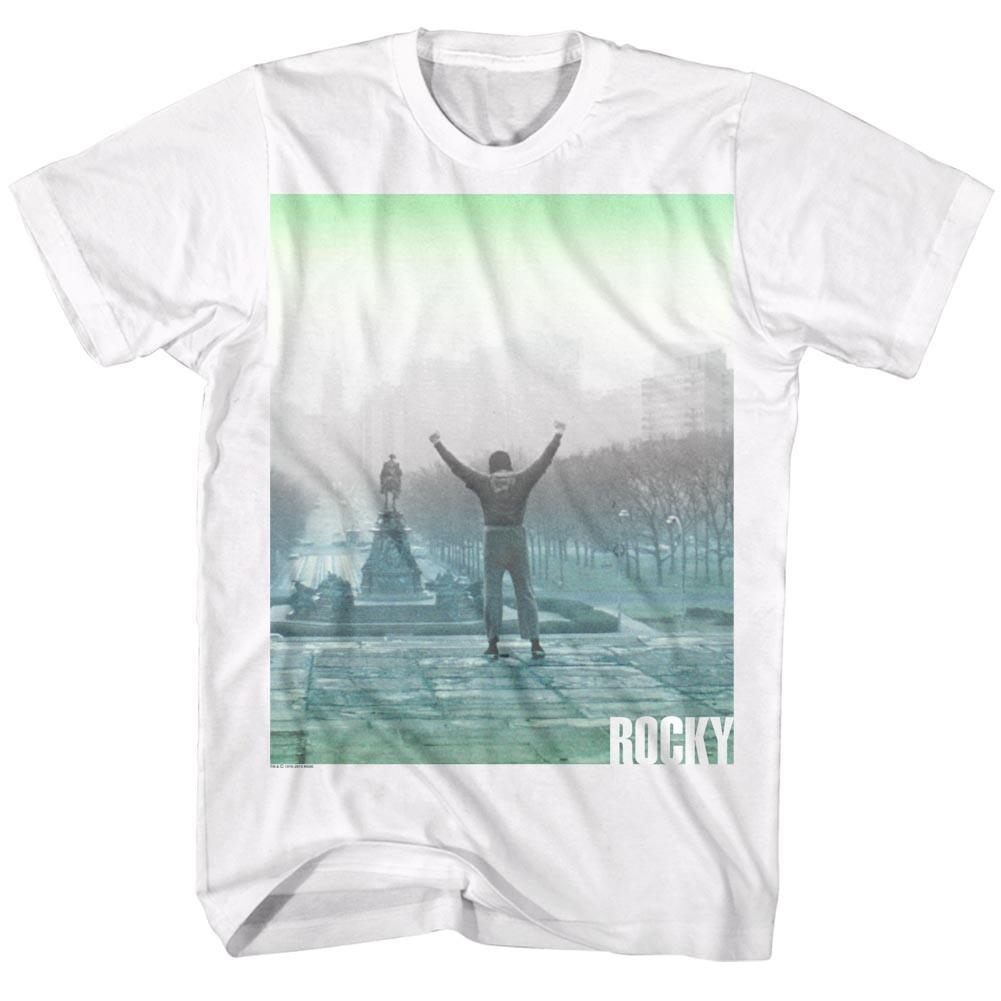 Rocky Movie Rocky Balboa Early Morning Sun Rise Philly Museum Men T Shirt XXXL