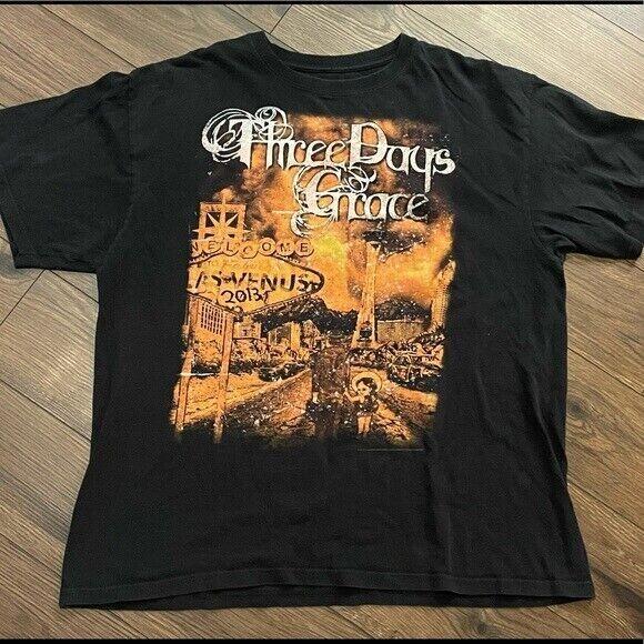 Three days grace band T-shirt Black Unisex Tee Gift For Friends Unisex T-Shirt