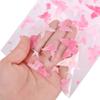 50 Stück Rosa Schmetterlinge Zellophan Geschenktüten mit Silbernen Bindedrähten Plastik Schmetterling Süßigkeitstüte Leckerlitüten Partydeko