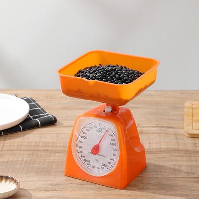 Compact Mechanical Kitchen Scale with Fruit Plate and Plastic Dial