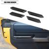 Interior Door Handle Armrest Cover Trim Bezel For Ford Bronco + Carbon Fiber