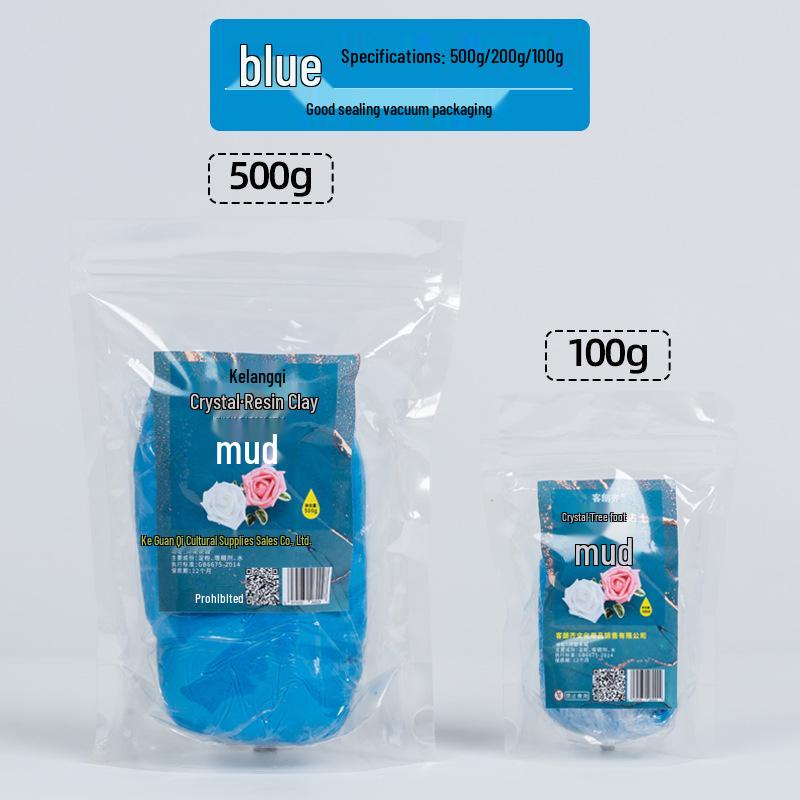 Ke Lang Qi 500g Crystal Resin Succulent Translucent Clay for Food Play