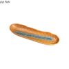 Retro Ceramic Sushi Plate Oval Dessert Plate Snack Plate Fish Plates Sashimi Plates Restaurant Molecular Cuisine Tableware