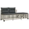 Vidaxl Vidaxl 3-Cz. Narożna Sofa Ogrodowa Z Poduszkami, Jasnoszara