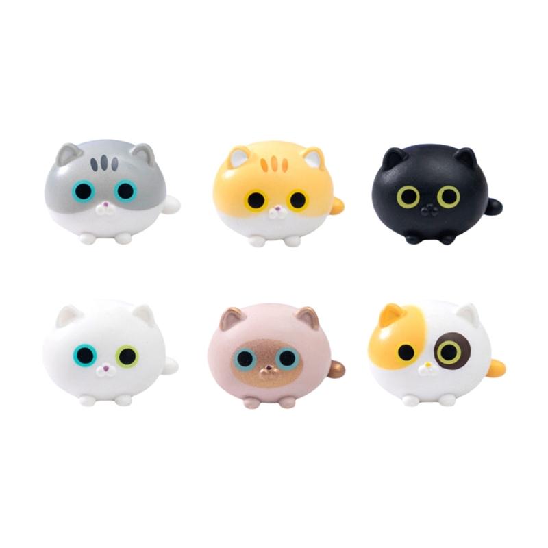 

Cats Figurines Mini Cats Decors Waterproof Toy Playsets Miniature Doll Garden Figurines Cake Toppers Parties Favor 1