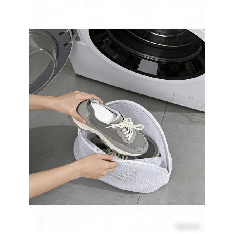 Household Washing Machine Special Shoe Boot Protector High Elastic Breathable Anti-Deformation Dustproof Storage Bag Shoe Washin