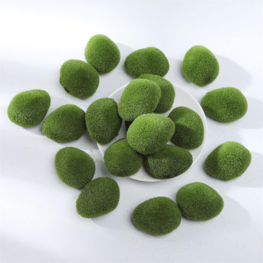 Simulated Wood Chips and Moss Stones for Micro Landscape and Bonsai Decoration