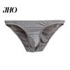 Slip d'été pour homme 3D U-convexe Basse taille Fin Culotte Couleur unie Poche tridimensionnelle Sous-vêtement Respirant