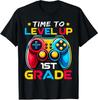 Level Up To 1st Grade Funny Gamer Back To School Unisex T-Shirt