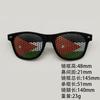 World Cup sunglasses football flag pinhole sticker 2140 printed logo independence day printed rice nail sunglasses