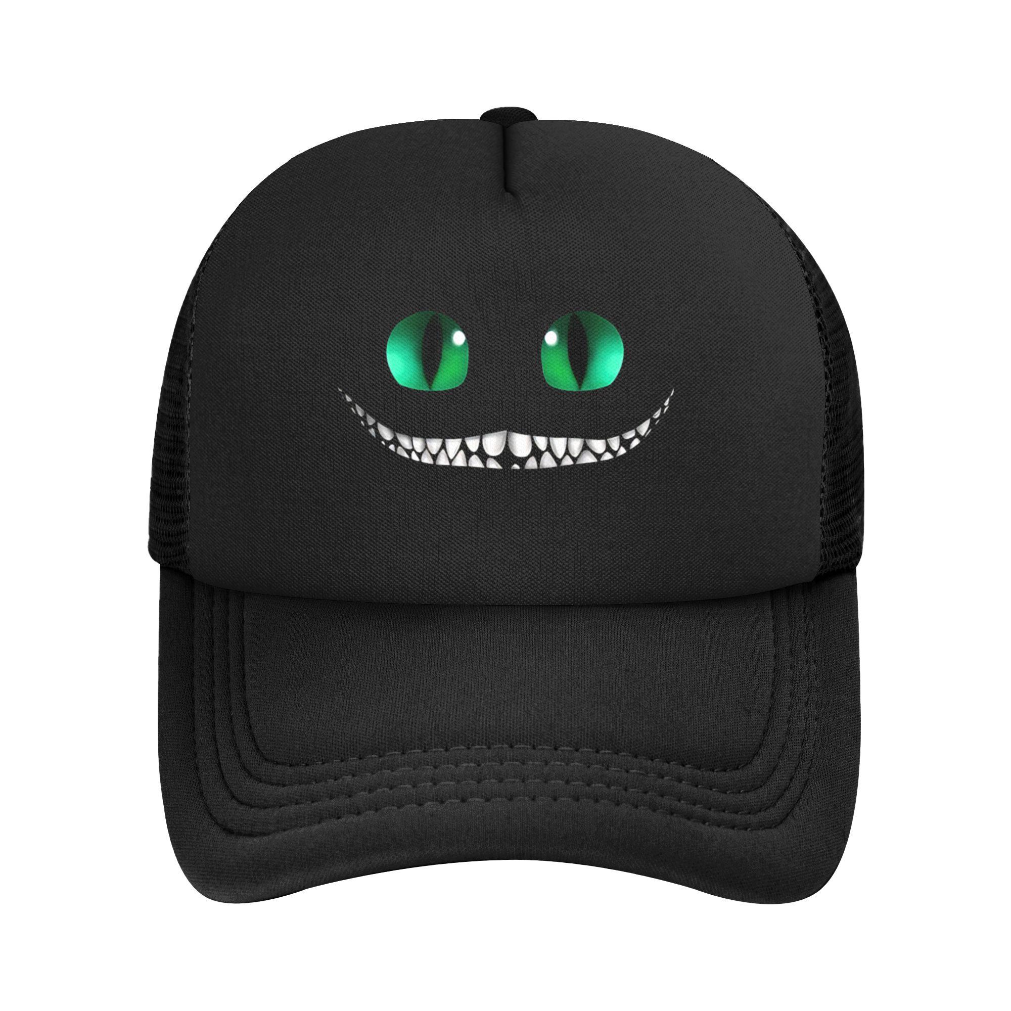 

Cheshire Cat Were All Mad Here Alice In Wonderland Trucker Hat Unisex Hats Sun Hat Adjustable Mesh Baseball Caps Spring One Size