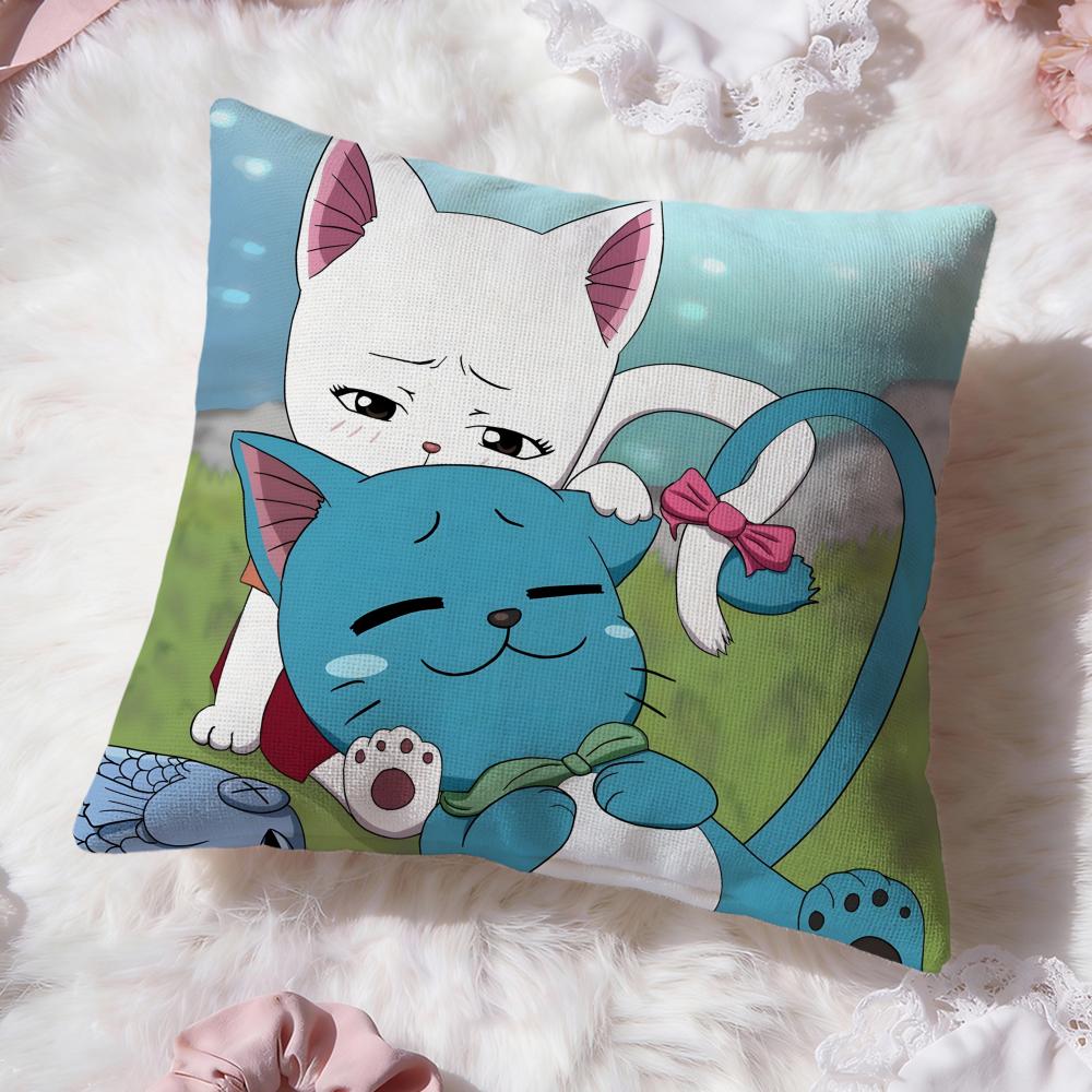 f-FAIRY TAIL anime Cushion Cover Premium Comfort Reversible Pillow Cove -Two in One Design for Any Room & Car Interior
