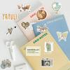 50 New Travel Clock Map Graffiti Stickers Decorate Guitar Notebook Suitcase DIY Waterproof