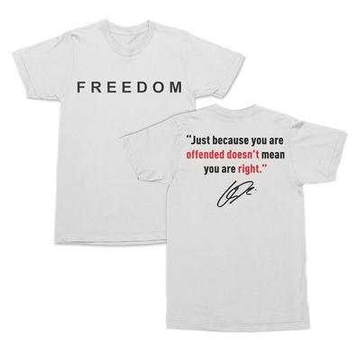 Freedom Offended Doesnt Mean Youre Right Charlie Kirk Unisex T-Shirt