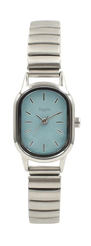 

Fragola Oval Color Accordion Watch SV Silver [Follow] N04622A-5 Women s