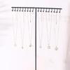 Fashionable Sturdy Alloy Jewelry Stand for Necklaces Bracelets and Earrings Clear Organizers with Multiple Tower