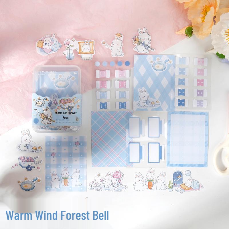 Notas Adesivas Fofas de Desenho Animado, Adesivos para Diário e Abas de Índice DIY - Etiquetas de Papelaria Estudantil Estilo Fresco