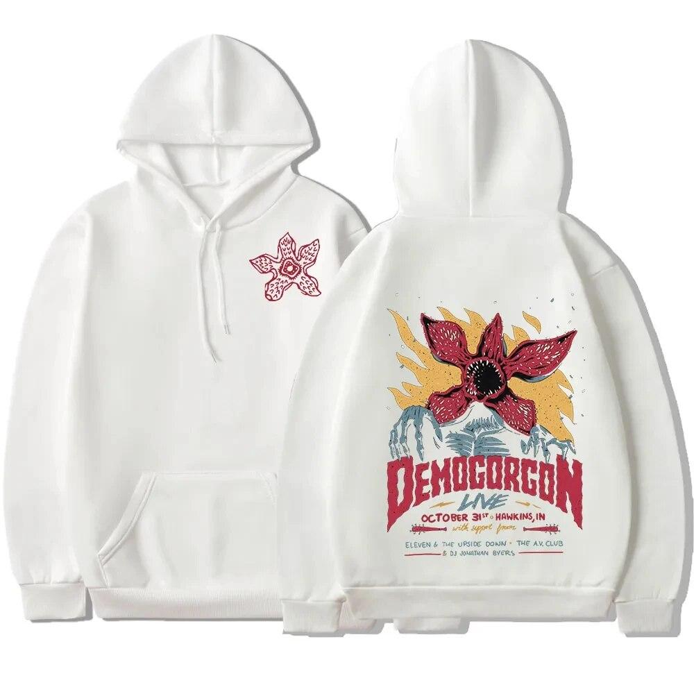 

Sweatshirt Streetwear Stranger Things Eddie Munson The Demogorgon Pullover Hoodie New Cannibal Flower Monster Print Unisex s Hooded Unisex