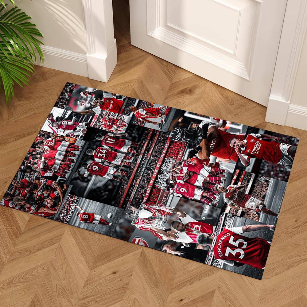Arsenal Football Player Floor Mat Suitable for Study room Hallway Game Room Bedrooms Antislip Carpet Office home decor Best for Christmas