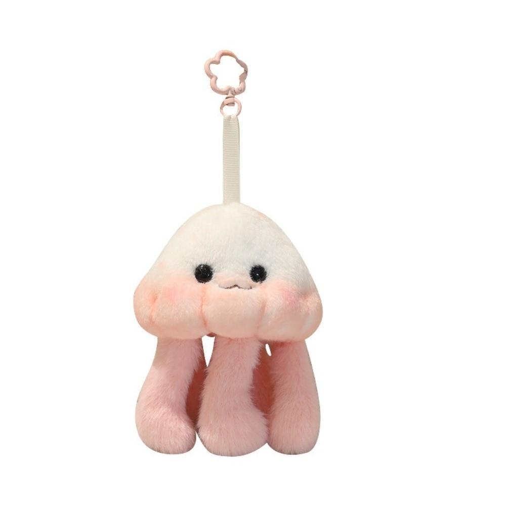 Cozy Jellyfish Plush Toy Fluffy Jellyfish Plush Keychain Jellyfish Hanging Doll Gift for Girl