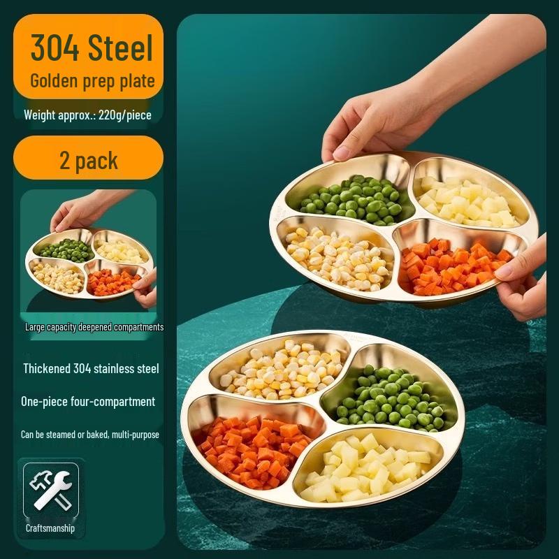 Многосекционная сервировочная тарелка из нержавеющей стали 304 Hàndùn