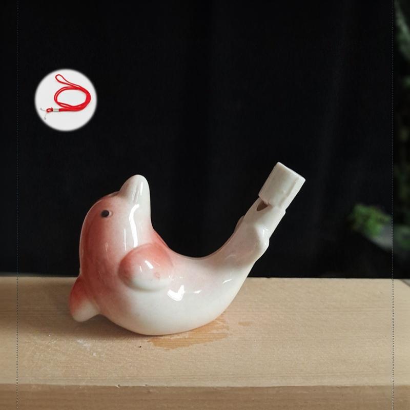 Ceramic Bird Water Whistle Hand Painted Colorful Animal Shape Water Bird Whistle Kids Musical Toy For Party Gift Souvenir