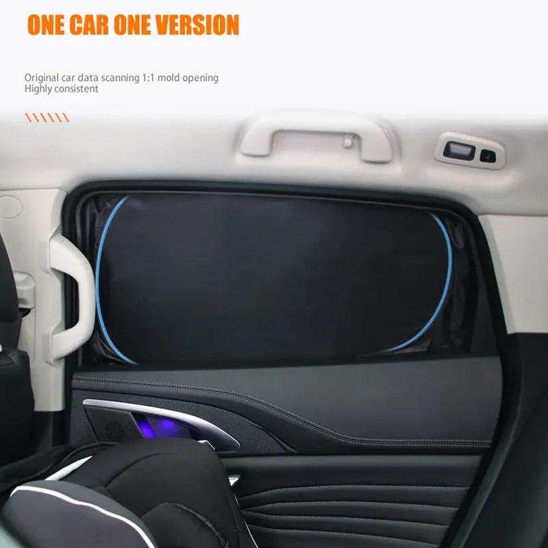 For Tesla Model S Sun Shade Privacy Window Sunshade Foldable Glass Roof Skylight Blind Sunroof Shading ModelS Anti UV Protector