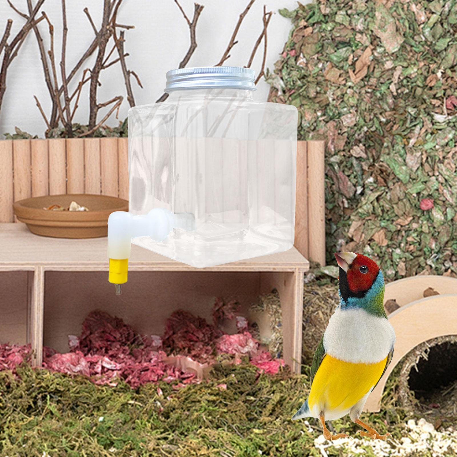 

Bird Water Feeder Dispenser Nodrip for Cage Birds Waterer Drinking Container Parakeet