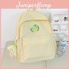 Dopamin Rucksack Für Mittelschüler Mit Einfarbigem Design Und Cartoon-Bären-Dekoration Für Den Schulgebrauch
