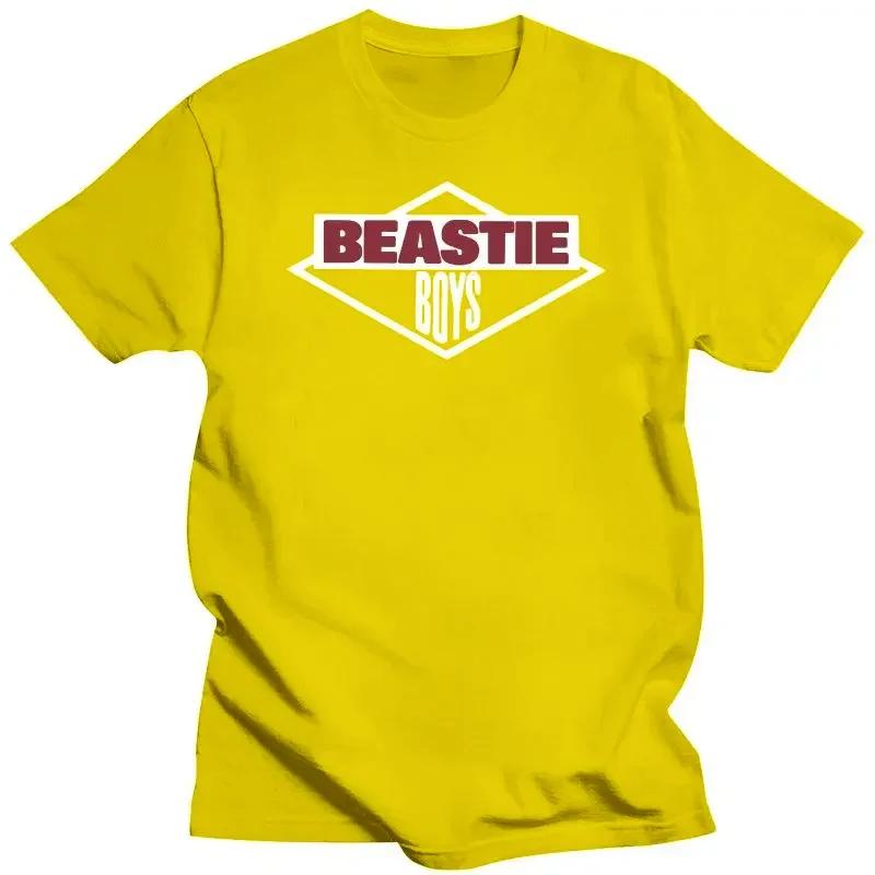 Camiseta Men Beastie Boys T-Shirt American Hip Hop Group harajuku Cotton Short Sleeve tee Streetwear Oversized top unisex Casual