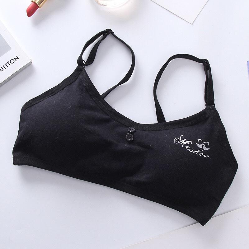 

Нижнее белье для девочек, регулируемый бюстгальтер, жилет, детское нижнее белье чёрный