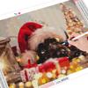 Diamond Embroidery Christmas Dog 5D Diamond Painting Animal Full Drill Square Mosaic Holiday Gift Craft Kit