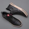 Fashion New Style Slip-on Side Zip Men Boots Autumn Fashion High-Top Sneaker Shoes British All-match Casual Wear-Resistant Shoe