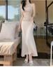 Dongdaemun Slim Backless Camisole with Chest Pads - Sexy and Pure Design for Women