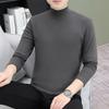 Men S Half High Neck Long Sleeve Cotton Loose Fit T Shirt