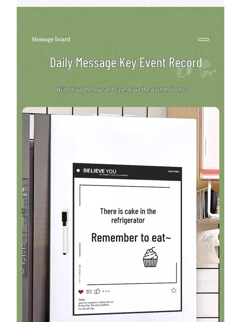 Magnetic Refrigerator Chalkboard/Whiteboard Memo Door Sticker