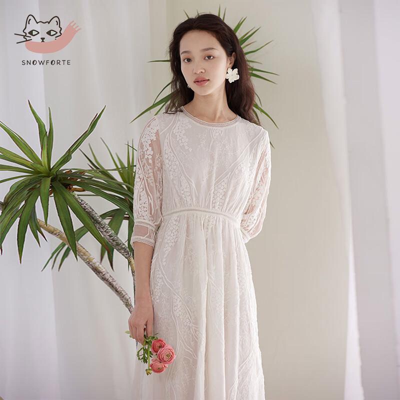 

Sinofer 100% Mulberry Silk Short-Sleeve Dress M