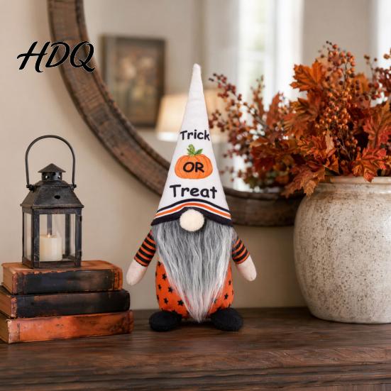 Halloween Holiday Decorations Gnome Decor Rudolph Faceless Doll Figurine for Shelf Table
