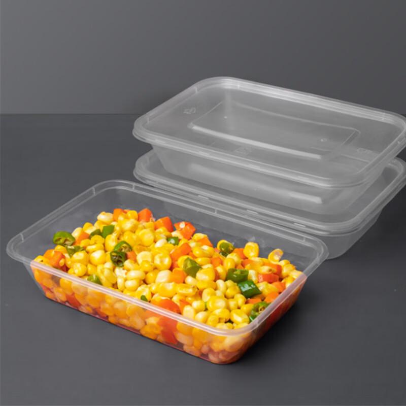 Disposable Rectangular Plastic Meal Prep Containers