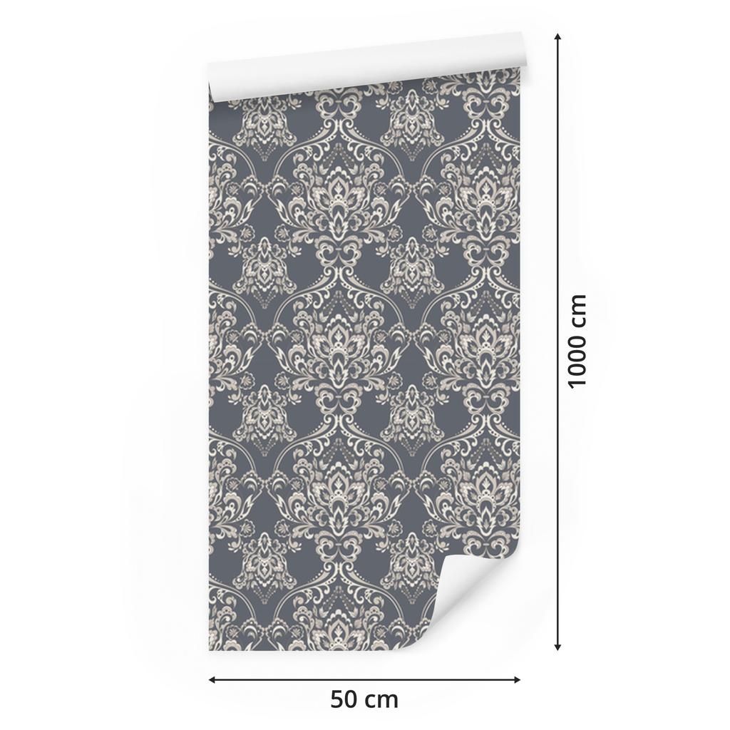 Classic Floral Ornament Wallpaper for Living Room and Bedroom 50x1000