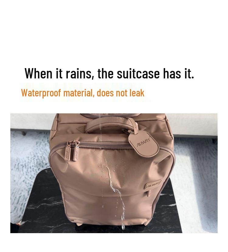 20-inch Ultralight Waterproof Oxford Suitcase with Universal Wheels (2.1KG), Expandable To 24-inch