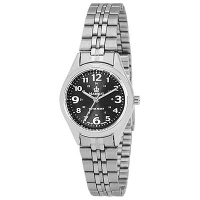J-AXIS Unisex MRL102-SBK (MARSHAL Solarbetriebene Uhr mit Metallband, Sonnenflamme) Sehen