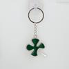 Four-leaf clover lucky keyring keychain key holder