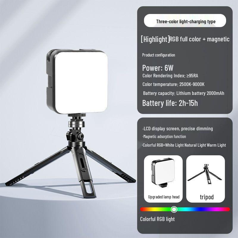 Mini LED Fill Light for Photography & Vlog - Portable DSLR Camera Colored Atmosphere Light
